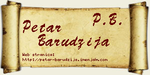 Petar Barudžija vizit kartica